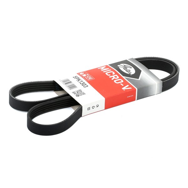 GATES Courroie Trapézoïdale à Nervures 5PK1303 MERCEDES-BENZ,VW,SKODA,CLASE B W245,CLASE A W169,PASS