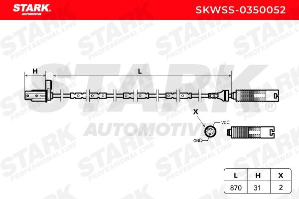 Sensor, Raddrehzahl STARK SKWSS-0350052 Bewertung