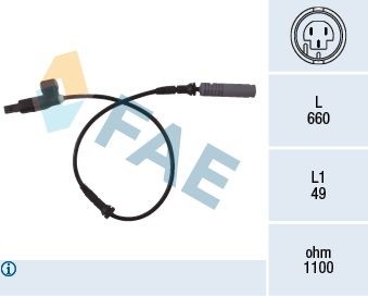 FAE  78023 ABS-Sensor Pol-Anzahl: 3-polig