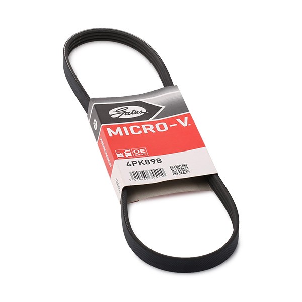 GATES Courroie Trapézoïdale à Nervures 4PK898 MERCEDES-BENZ,PEUGEOT,TOYOTA,CLASE G W463,CLASE S W222