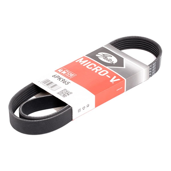 GATES Courroie Trapézoïdale à Nervures 6PK965 FORD,FIAT,PEUGEOT,S-MAX WA6,MONDEO IV BA7,FOCUS III,C-