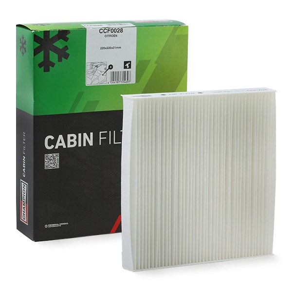 CHAMPION Filtre d'Habitacle CCF0028 Filtre à Pollen,Filtre De Climatisation PEUGEOT,CITROËN,PARTNER 