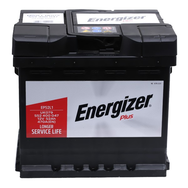EP52-L1 ENERGIZER Plus 552400047 Batterie 12V 52Ah 470A B13 L1  Bleiakkumulator 552400047, EP52-L1 ❱❱❱ Preis und Erfahrungen