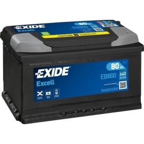 EB800 EXIDE EXCELL 115SE Batterie 12V 80Ah 640A B13 L4 Batterie au