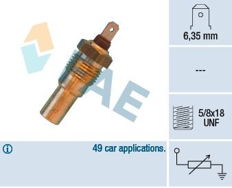 FAE  31690 Sensore, Temperatura refrigerante