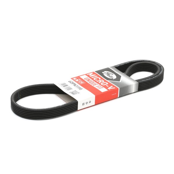 GATES Courroie Trapézoïdale à Nervures 6DPK1195 VW,AUDI,FORD,GOLF IV 1J1,TRANSPORTER V Furgón 7HA, 7