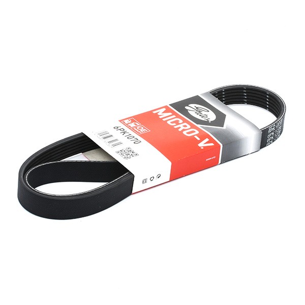 GATES Courroie Trapézoïdale à Nervures 6PK1070 VW,AUDI,BMW,TOURAN 1T1, 1T2,GOLF VI 5K1,POLO 6R, 6C,G