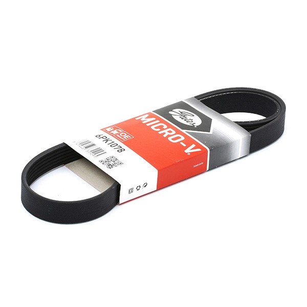 GATES Courroie Trapézoïdale à Nervures 6PK1078 VW,AUDI,BMW,GOLF IV 1J1,POLO 9N_,POLO 6R, 6C,TRANSPOR