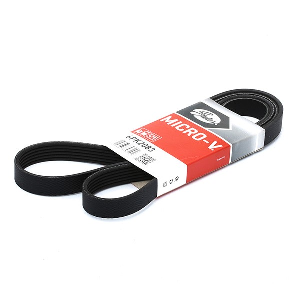 GATES Courroie Trapézoïdale à Nervures 6PK2083 VW,MERCEDES-BENZ,BMW,LT 28-46 II Furgón 2DA, 2DD, 2DH