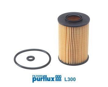 PURFLUX  L300 Olajszűrő Ø: 52mm, Ø: 52mm, Belső átmérő: 16mm, Magasság: 78mm