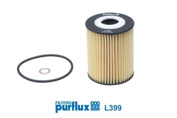 PURFLUX  L399 Filtro de aceite Ø: 63mm, Ø: 63mm, Diám. int.: 25mm, Altura: 83mm