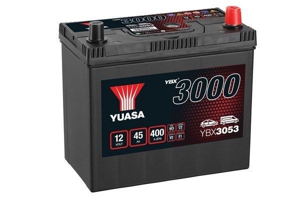 YBX3053 YUASA YBX3000 Batterie 12V 45Ah 400A B24 mit Handgriffen, mit  Ladezustandsanzeige, Bleiakkumulator YBX3053 ❱❱❱ Preis und Erfahrungen