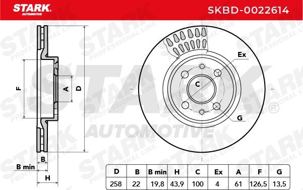 Disco freno STARK SKBD-0022614 conoscenze specialistiche