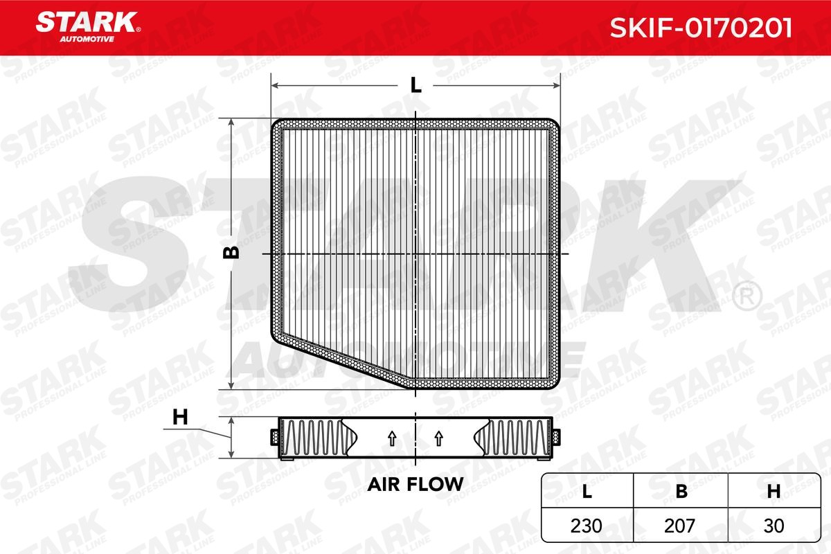 Filter, Innenraumluft SKIF-0170201 STARK SKIF-0170201 in Original Qualität