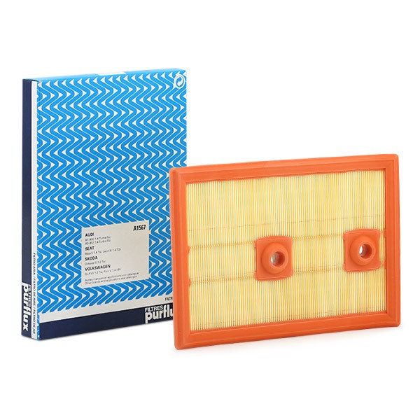 PURFLUX Filtre à Air A1567 AUDI,VW,SKODA,A1 8X1, 8XF,A3 Sportback 8VA,Q3 8U,A1 Sportback 8XA, 8XK,A3