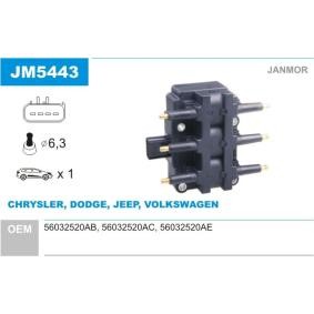 Zündspule 56032 520AC JANMOR JM5443 JEEP, CHRYSLER, DODGE