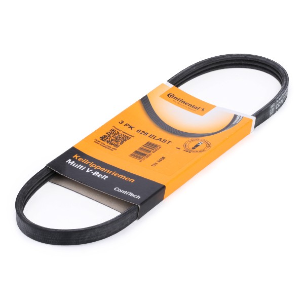 CONTITECH Courroie Trapézoïdale à Nervures 3PK628 ELAST VOLVO,XC60,V60,XC70 II,S80 II AS,S60 II,V70 
