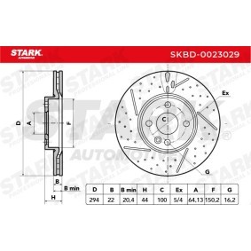 STARK SKBD-0023029 Disco freno