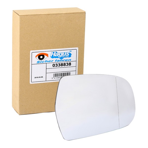 VAN WEZEL Miroir De Rétroviseur * HAGUS * 0338838 Glace Retroviseur,Verre De Rétroviseur AUDI,A3 8P1