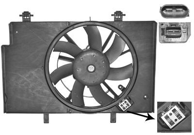 VAN WEZEL  1807749 Вентилатор за охлаждане на двигателя