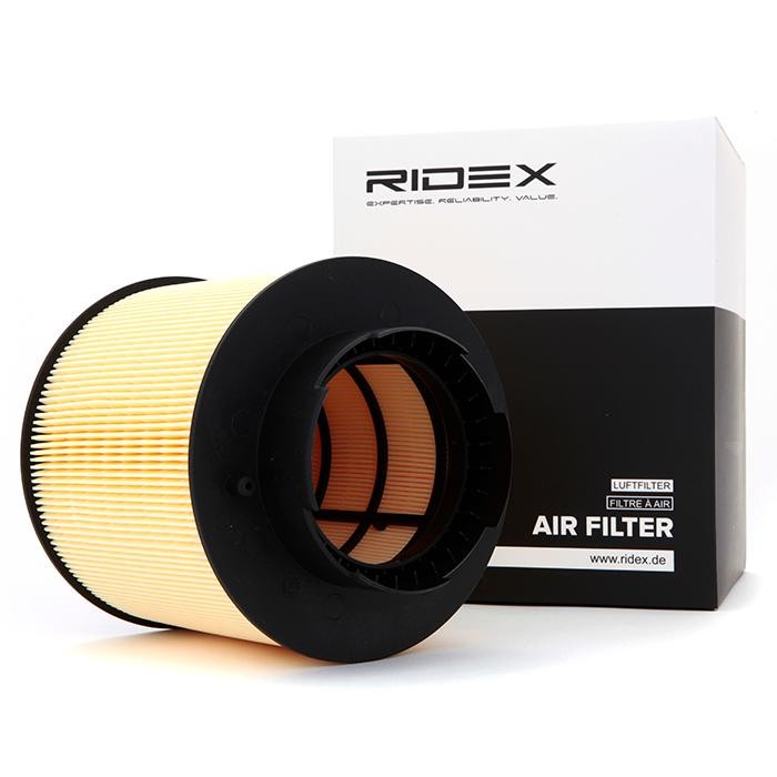 Image of RIDEX Filtro aria Cartuccia filtro 8A0128 Filtro dell'aria,Filtro aria motore AUDI,A6 Avant (4F5, C6),A6 Limousine (4F2, C6),A6 Allroad (4FH, C6)