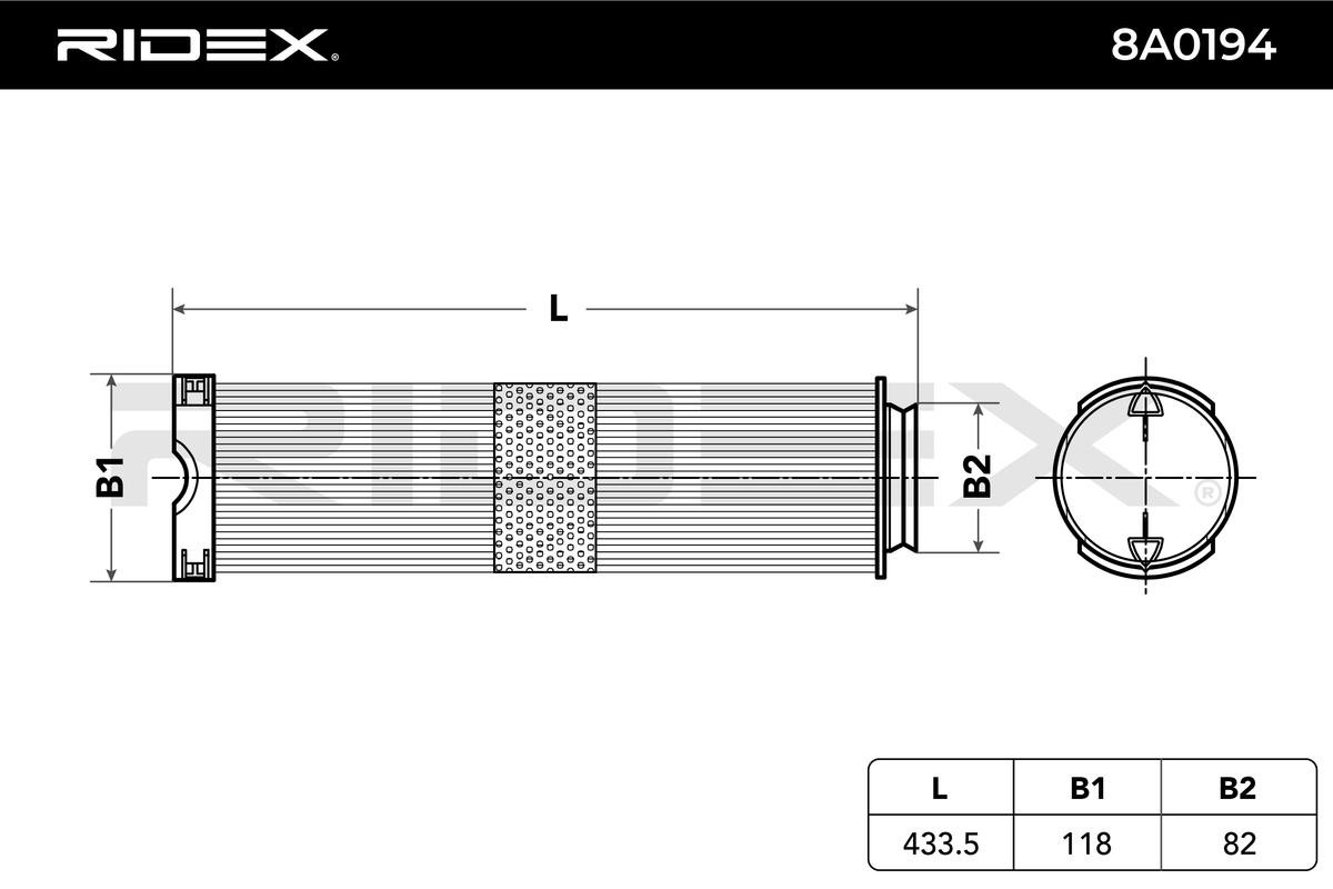 Vzduchový filtr RIDEX 8A0194 4059191329885
