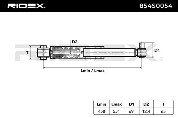 Tlumič pérování RIDEX 854S0054 Hodnocení