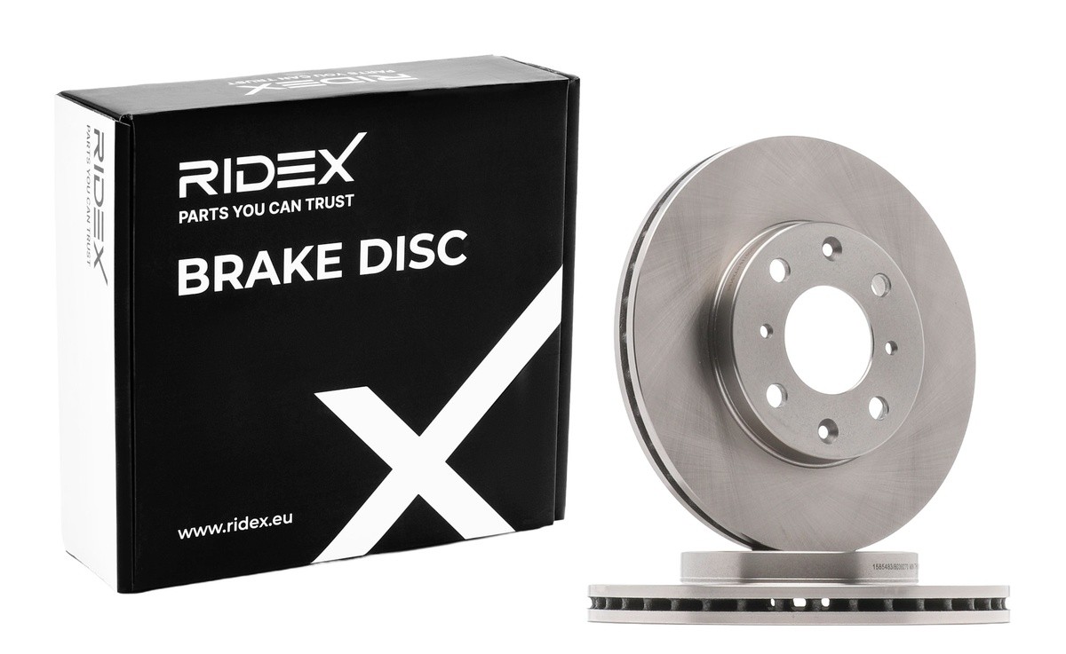 Image of RIDEX Disco freno Assale anteriore 82B0288 Dischi freno,Dischi dei freni HONDA,Jazz II Schrägheck (GD_, GE3, GE2)009