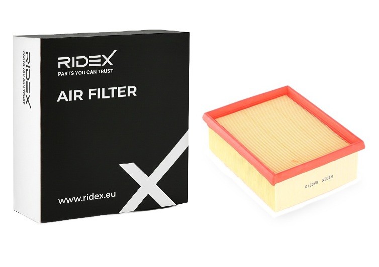 Image of RIDEX Filtro aria Filtro aria ricircolo 8A0210 Filtro dell'aria,Filtro aria motore PEUGEOT,CITROËN,PARTNER Kasten (5),PARTNER Combispace (5F)009