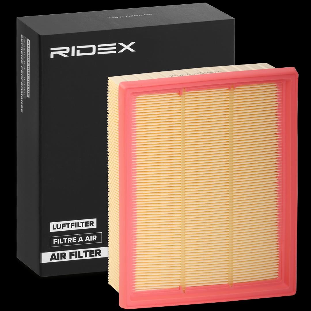 RIDEX 8A0369 Vzduchový filtr Délka: 250mm, Šířka: 210mm, Výška: 56mm