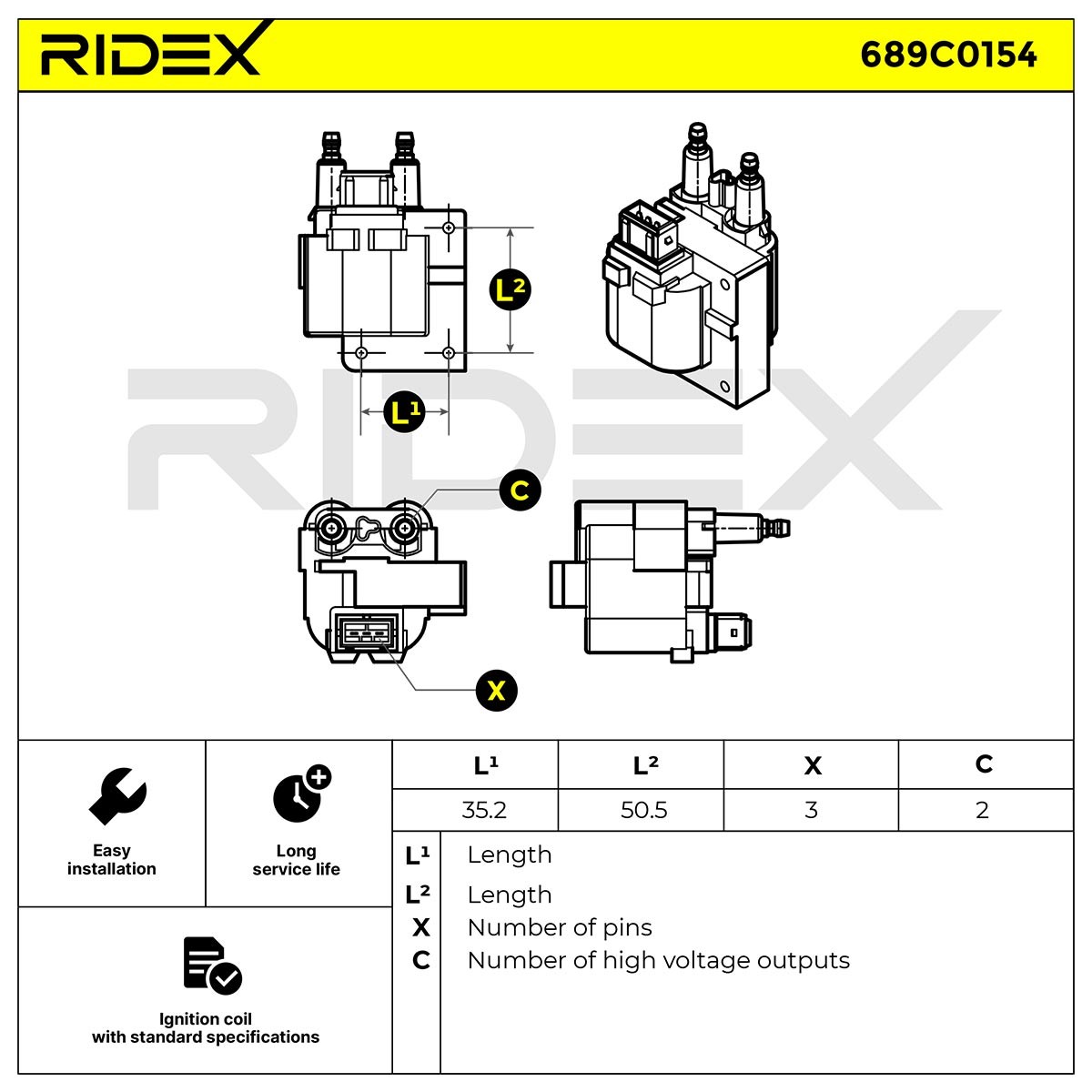 Einzelzündspule RIDEX 689C0154 Erfahrung