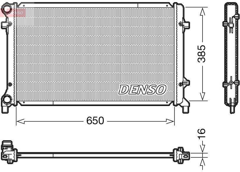 DENSO  DRM02014 Radiador, refrigeración del motor