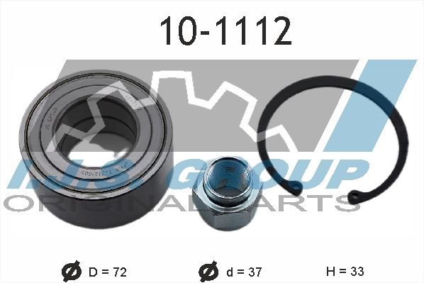 IJS GROUP  10-1112 Wheel Bearing Kit Ø: 72mm, Inner Diameter: 37mm