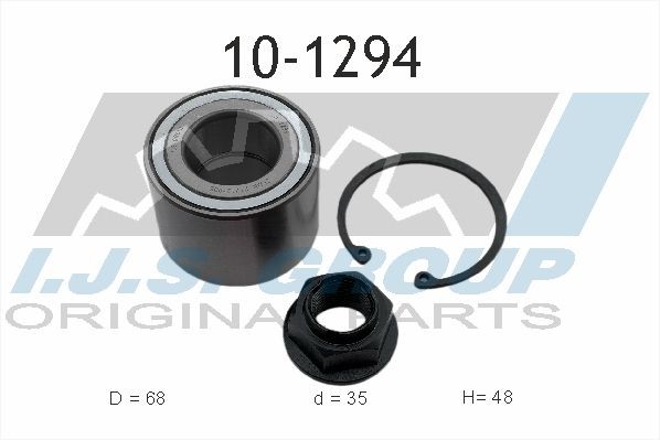 IJS GROUP  10-1294 Kit cuscinetto ruota Ø: 68mm, Diametro interno: 35mm