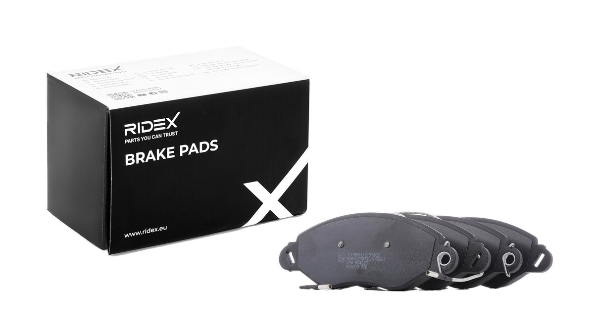 RIDEX Plaquettes De Frein 402B1040 Jeu De Plaquettes De Frein,Jeu de plaquettes de frein, frein à di