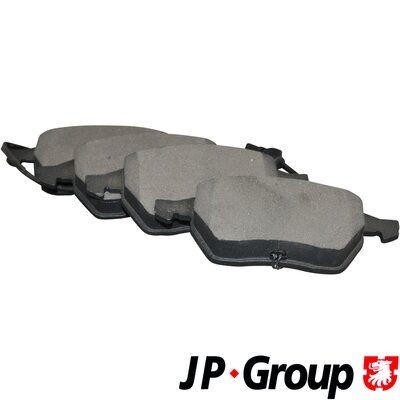 JP GROUP  1163602510 Bremsbelagsatz Breite: 156,4mm, Höhe: 74mm, Dicke/Stärke: 20,4mm