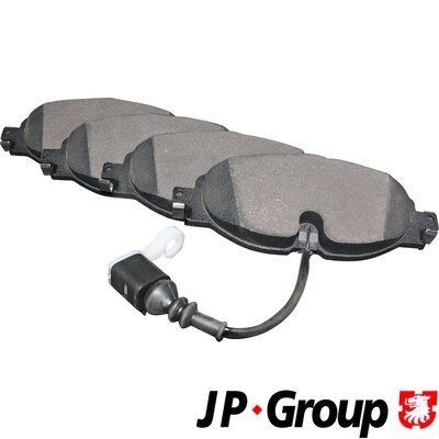 JP GROUP  1163609510 Bremsbelagsatz Breite: 160,2mm, Höhe: 64,5mm, Dicke/Stärke: 20,3mm