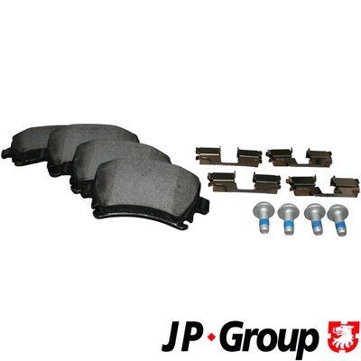 JP GROUP  1163705410 Bremsbelagsatz Breite: 105,5mm, Höhe: 55,9mm, Dicke/Stärke: 17,2mm