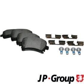 Bremsbelagsatz 1K0-698-451-K JP GROUP 1163705410 VW, AUDI, SKODA, SEAT, SMART