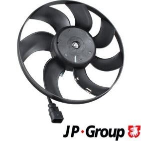 Вентилатор за охлаждане на двигателя 1K0959455DG JP GROUP 1199101880 VW, AUDI, VOLVO, SKODA, SEAT