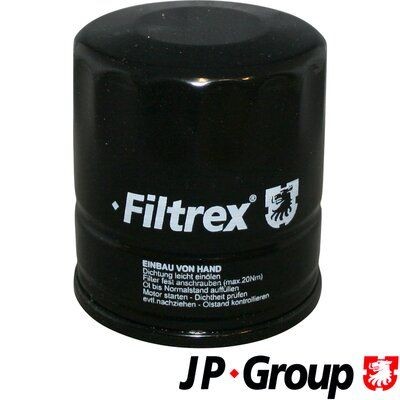 JP GROUP  1518500300 Filtro de aceite Ø: 76mm, Ø: 76mm, Diám. int. 2: 62mm, Diám. int. 2: 71mm, Altura: 89mm