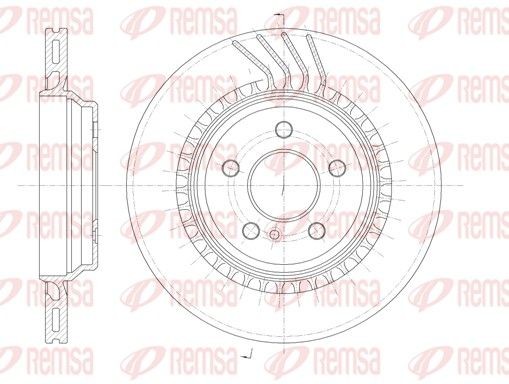 REMSA  6963.10 Disco  freno Spessore disco freno: 21,8mm, N° fori: 5, Ø: 314,9mm, Ø: 314,9mm