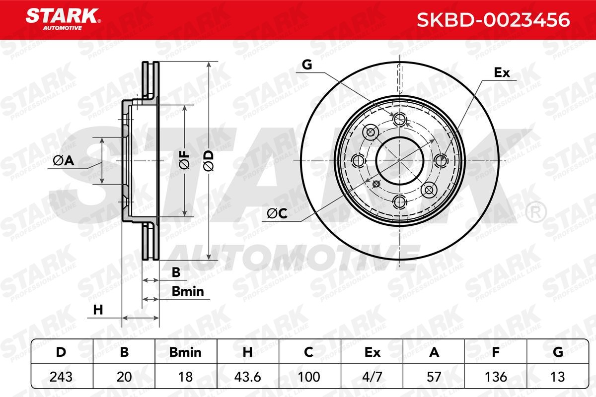 Disco freno STARK SKBD-0023456 conoscenze specialistiche