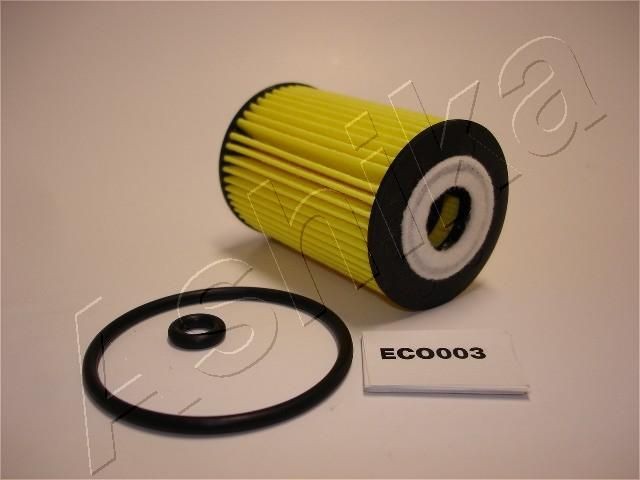 ASHIKA  10-ECO003 Olajszűrő Ø: 52,5mm, Ø: 52,5mm, Belső átmérő: 20mm