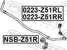 Biellette barra stabilizzatrice FEBEST 0223-Z51RL valutazione