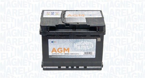 069060680009 MAGNETI MARELLI AGM AGM60R Batterie 12V 60Ah 680A B13 L02 sans  entretien, avec poignets, sans jauge de niveau, Batterie AGM AGM60R ❱❱❱  prix et expérience