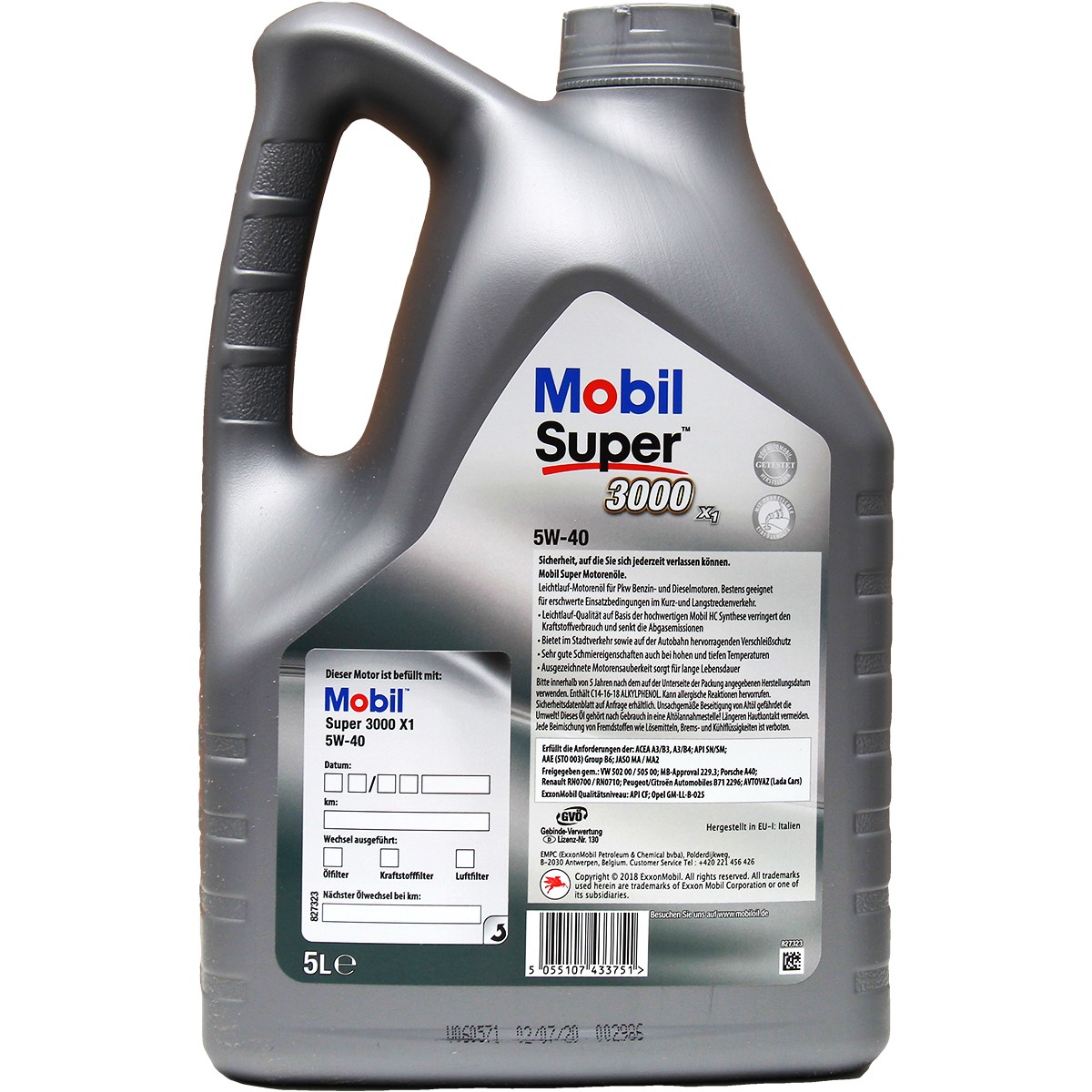 Motorový olej MOBIL GMLLB25 Hodnocení