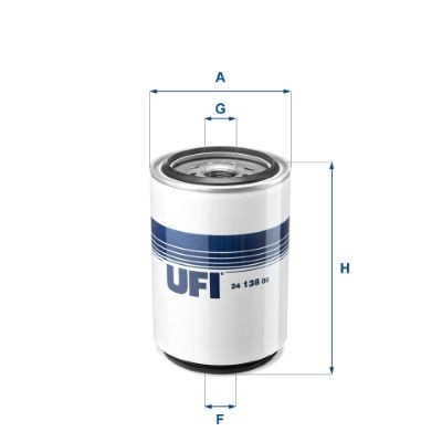 UFI  24.138.00 Kraftstofffilter Höhe: 157mm