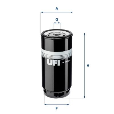 UFI  24.142.00 Kraftstofffilter Höhe: 232mm