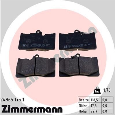 Bremsklötze ZIMMERMANN D11188224 Bewertung